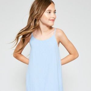 Charlotte Dress, baby blue linen